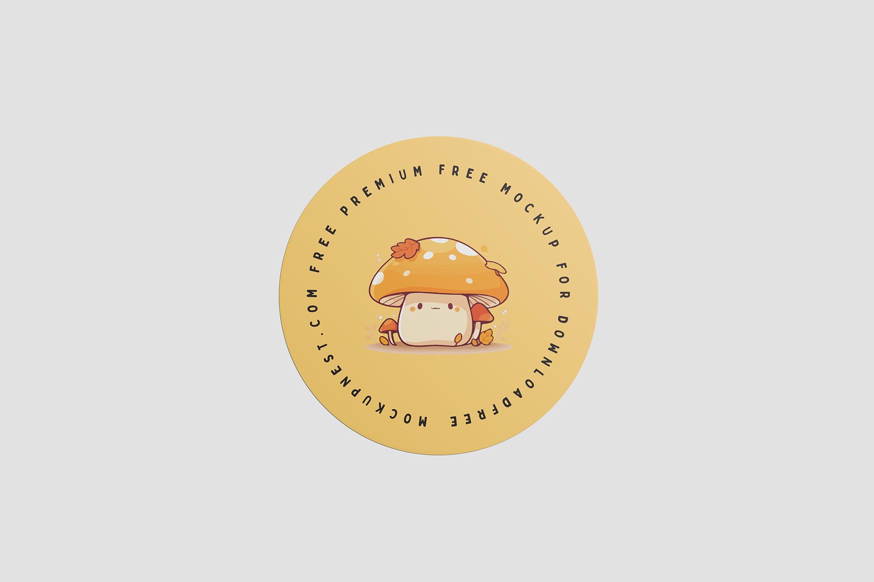Round Sticker Mockup Set