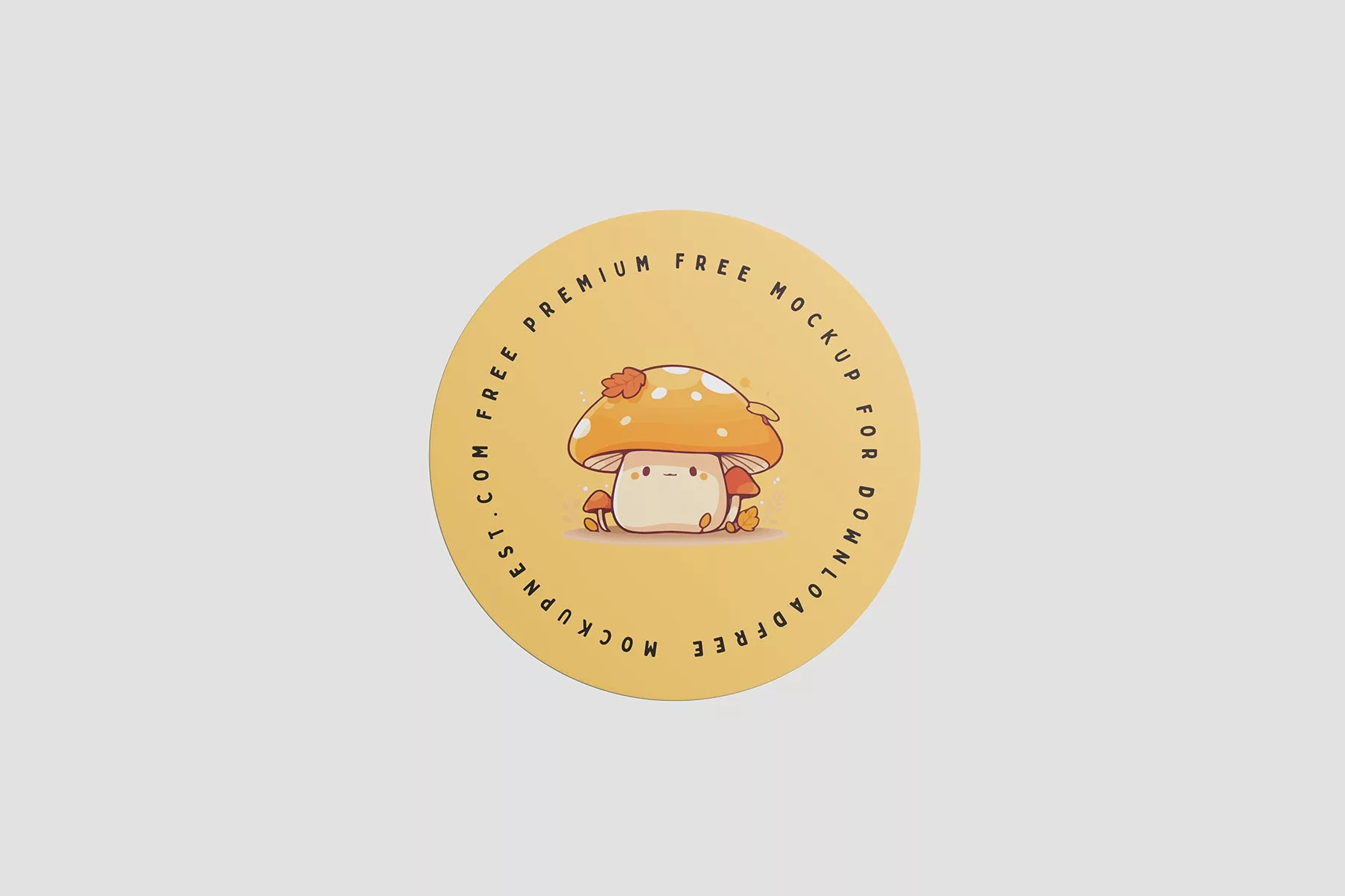 Round Sticker Mockup Set