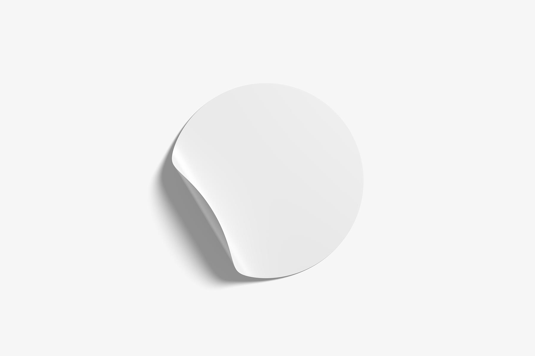 Round Sticker Mockup Set