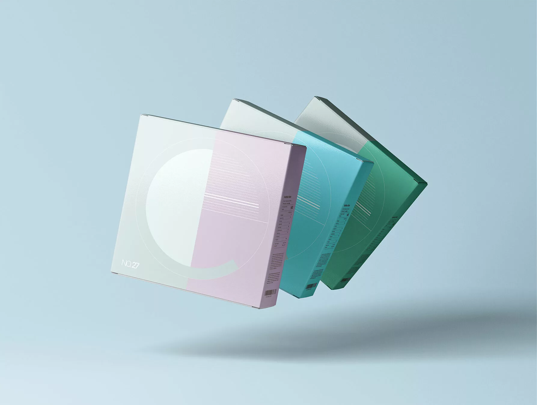 Square Boxes Free Mockups