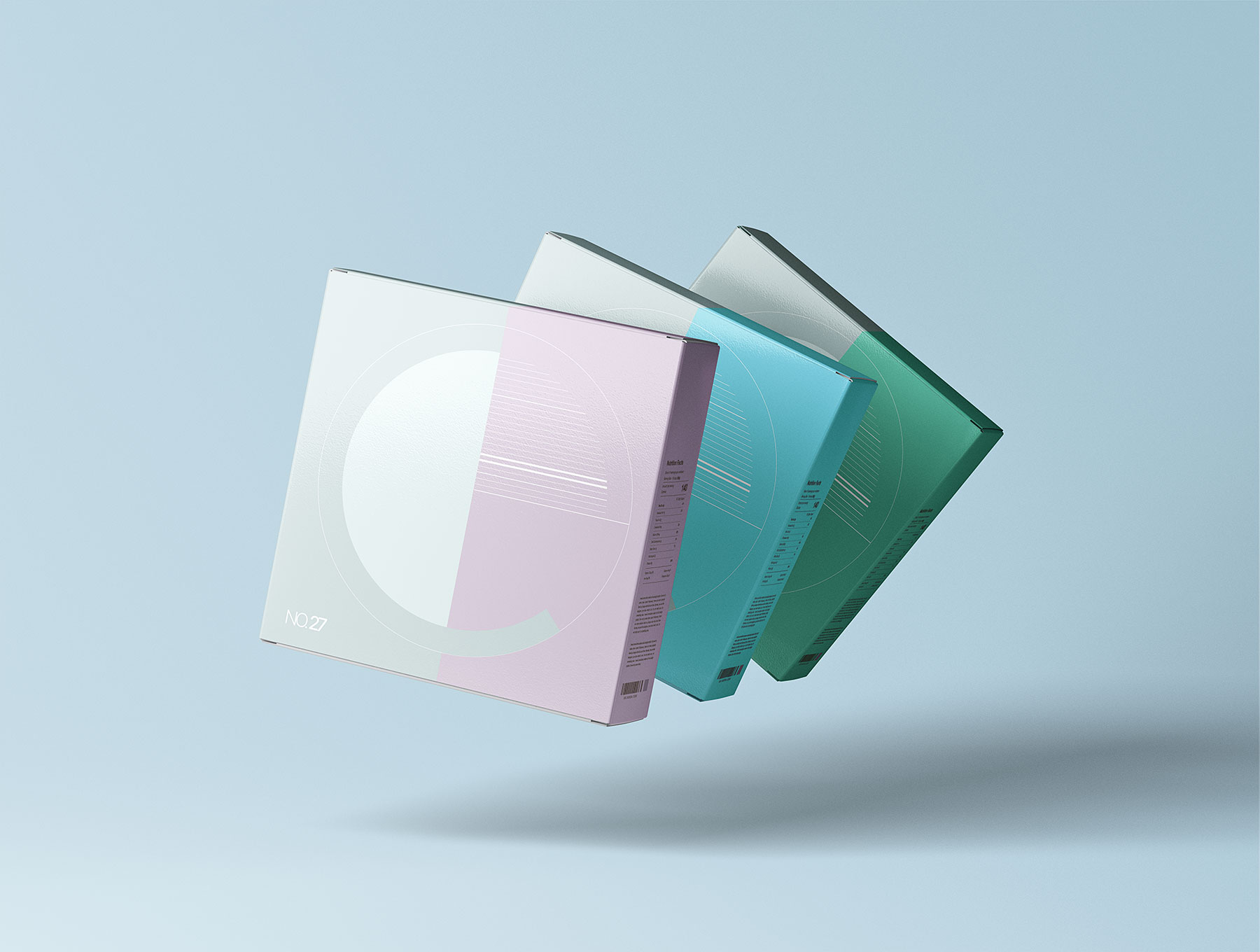 Square Boxes Free Mockups