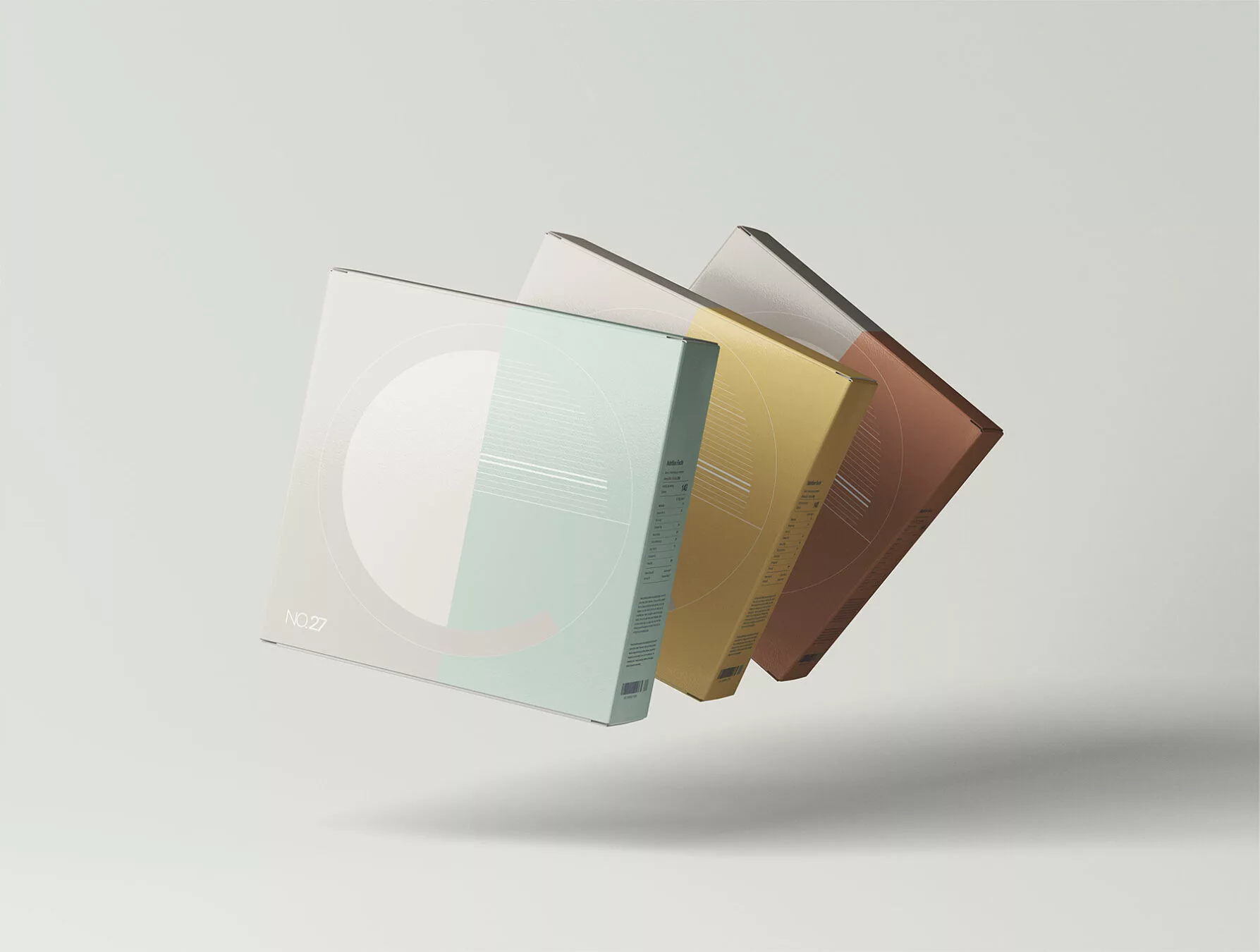 Square Boxes Free Mockups