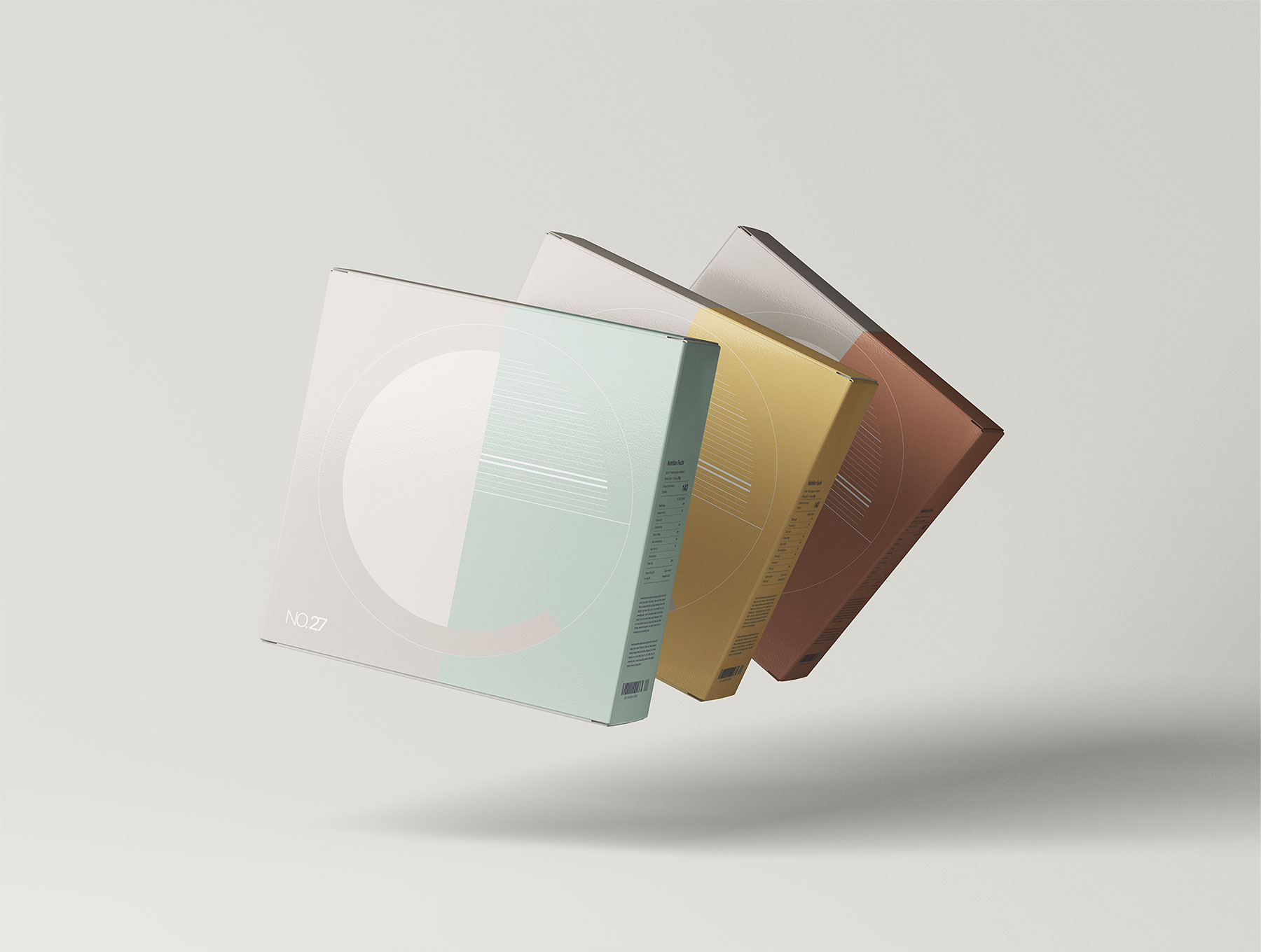 Square Boxes Free Mockups