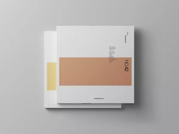 Square Magazine Cover Free Mockup
