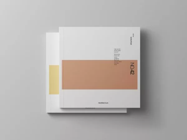 Square Magazine Cover Mockup