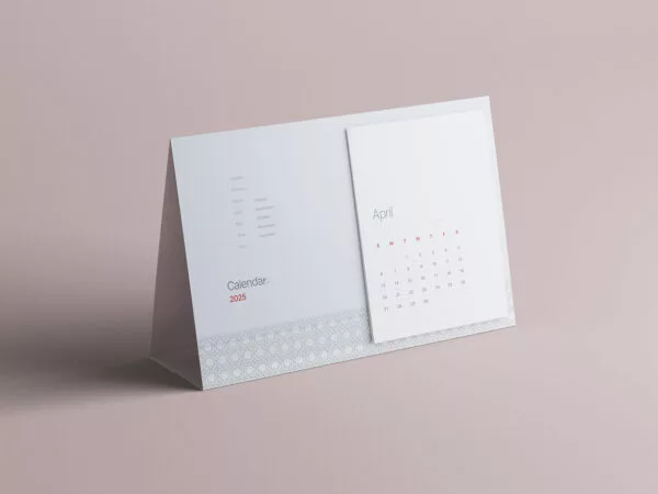 Tent Calendar Mockup