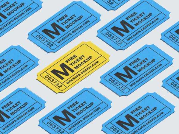 Ticket Mockup Set