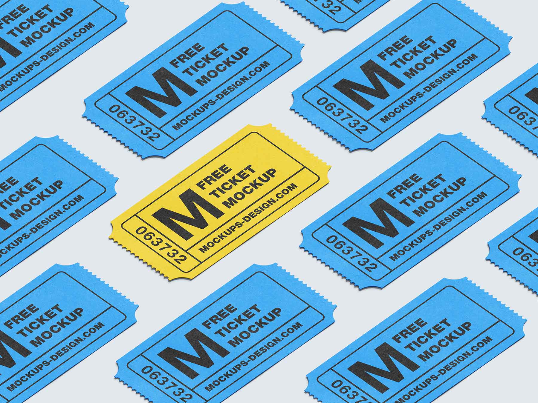 Ticket Mockup Set