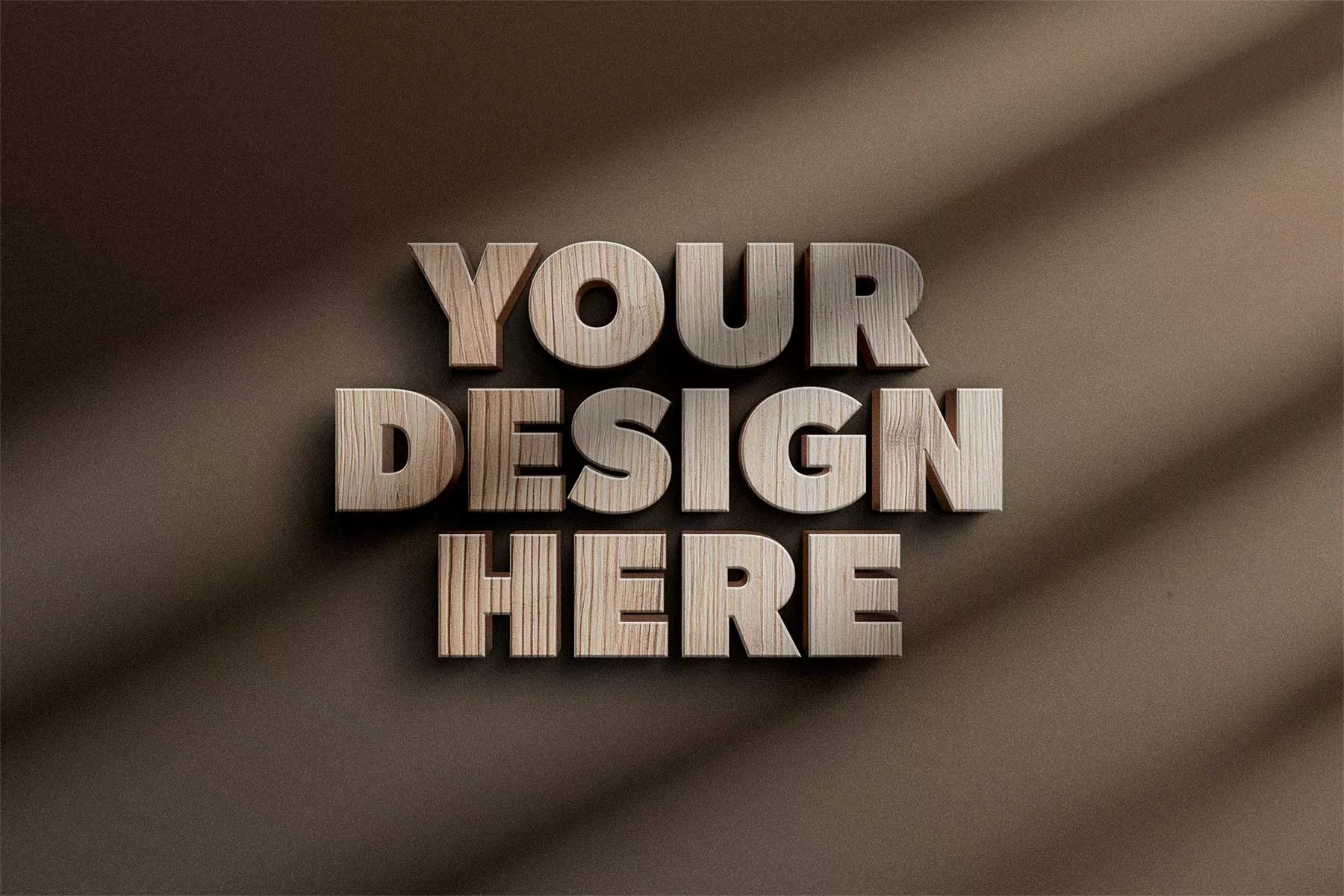 Wooden 3D Sign/Logo Mockup