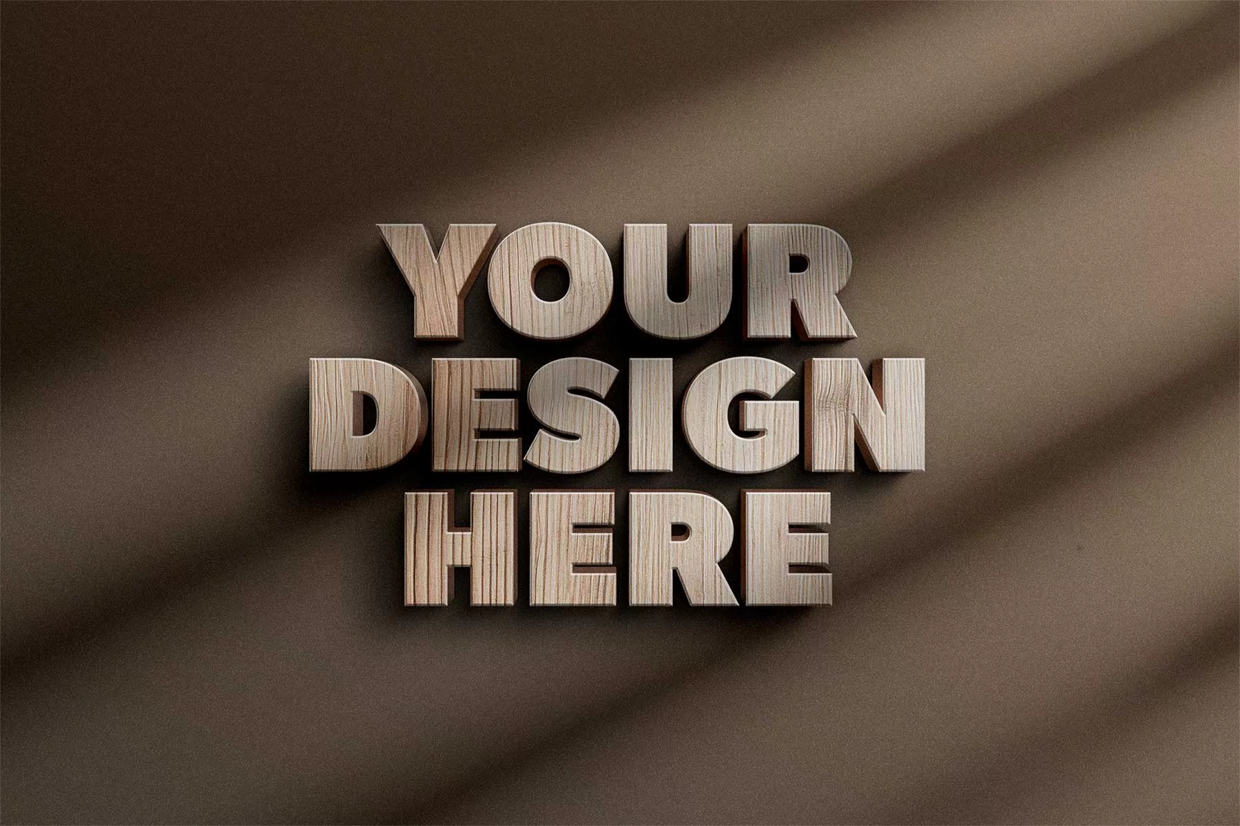 Wooden 3D Sign/Logo Mockup