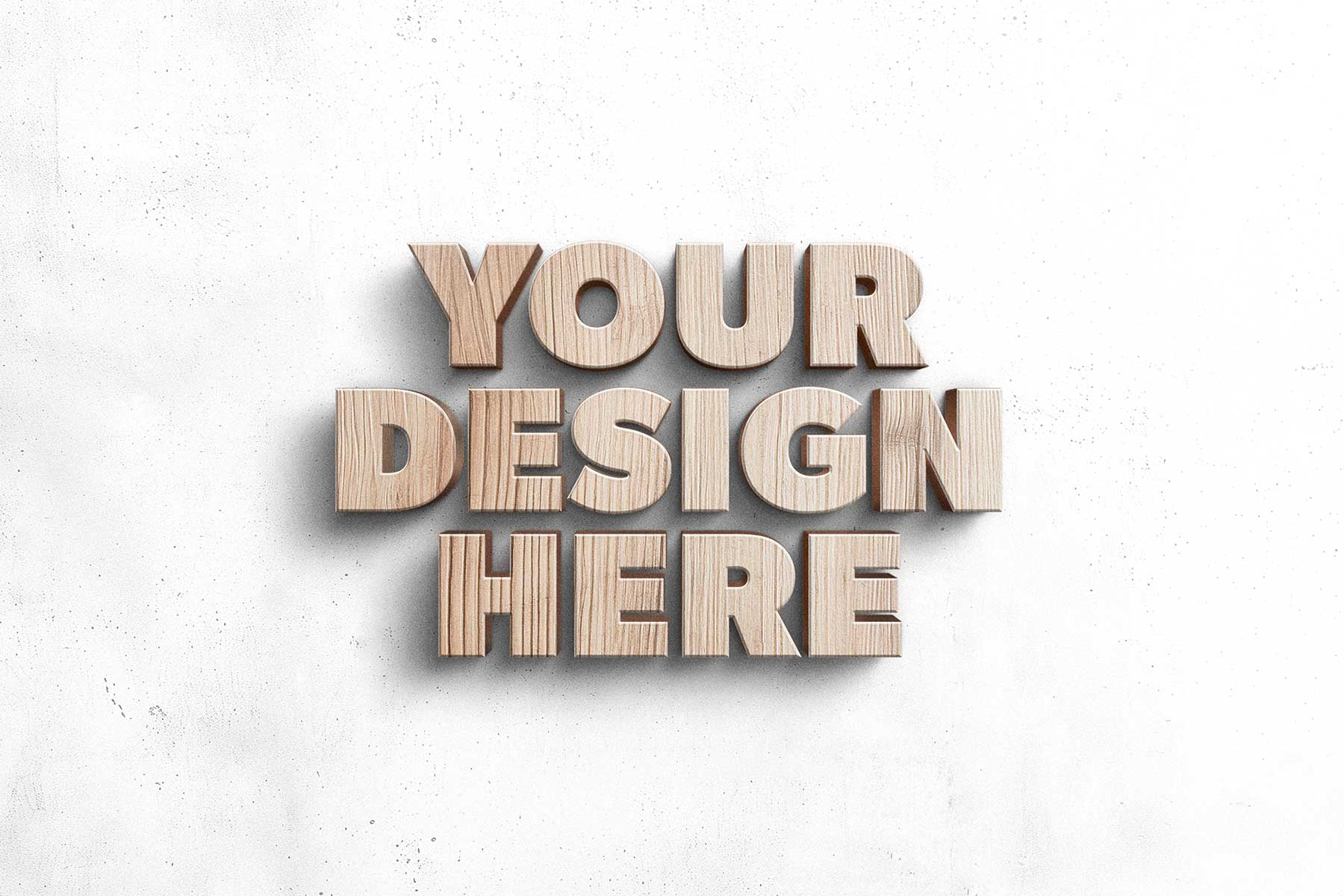 Wooden 3D Sign/Logo Mockup