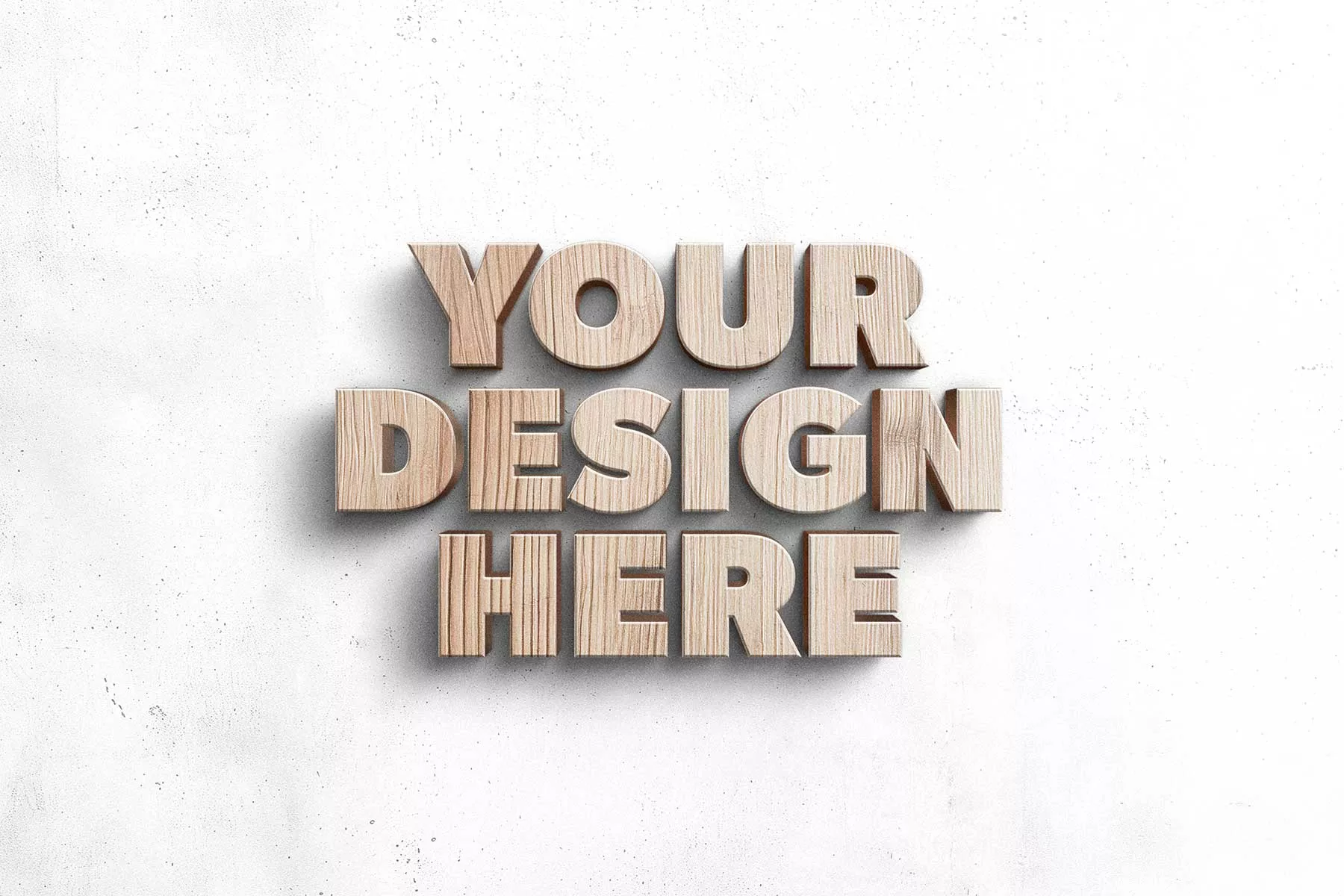 Wooden 3D Sign/Logo Mockup