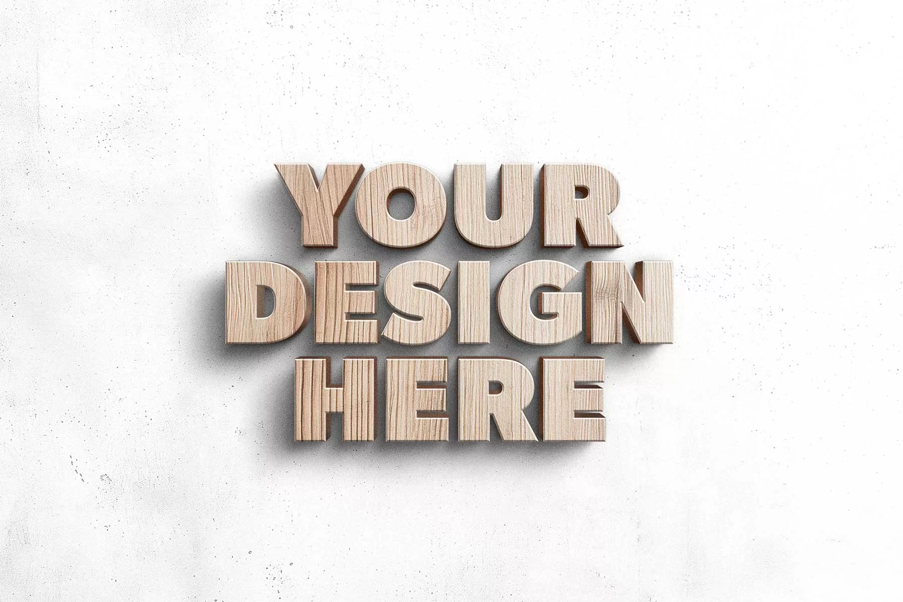 Wooden 3D Sign/Logo Mockup