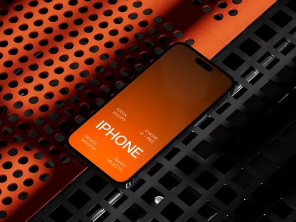 iPhone 16 Pro App Screen Mockup