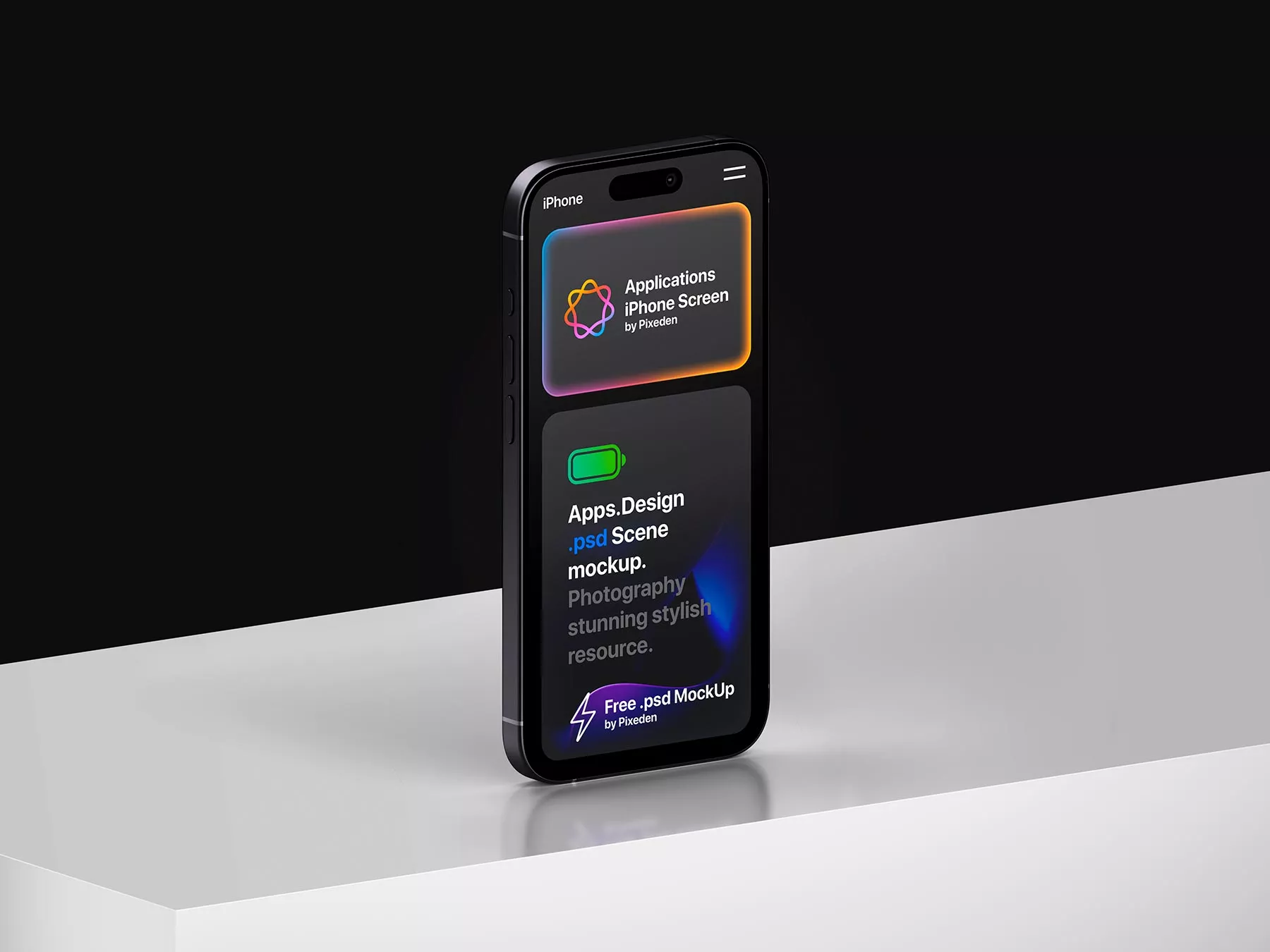 iPhone Screen Mockup (PSD)