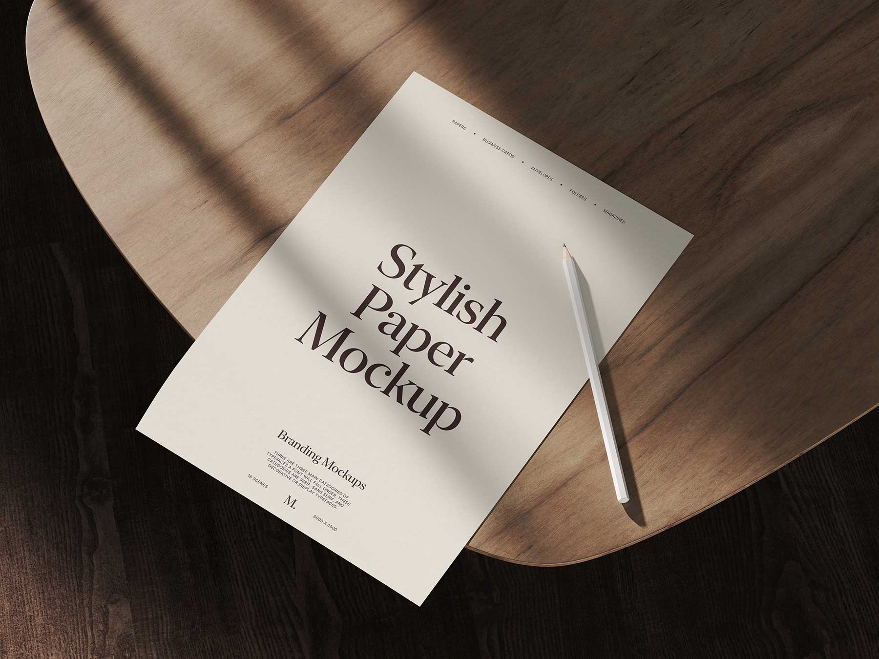 A4 Brand Paper Mockup