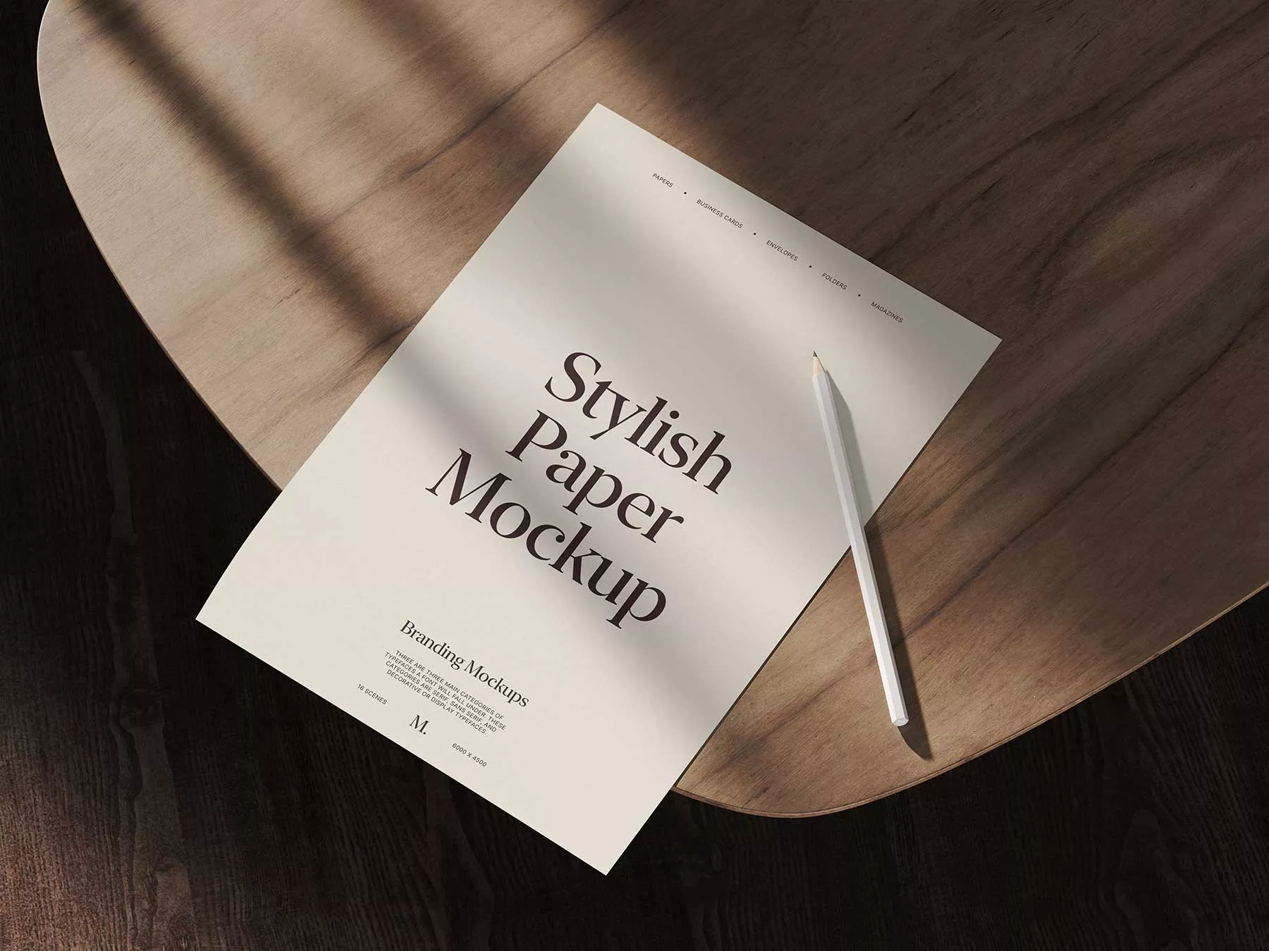 A4 Brand Paper Mockup