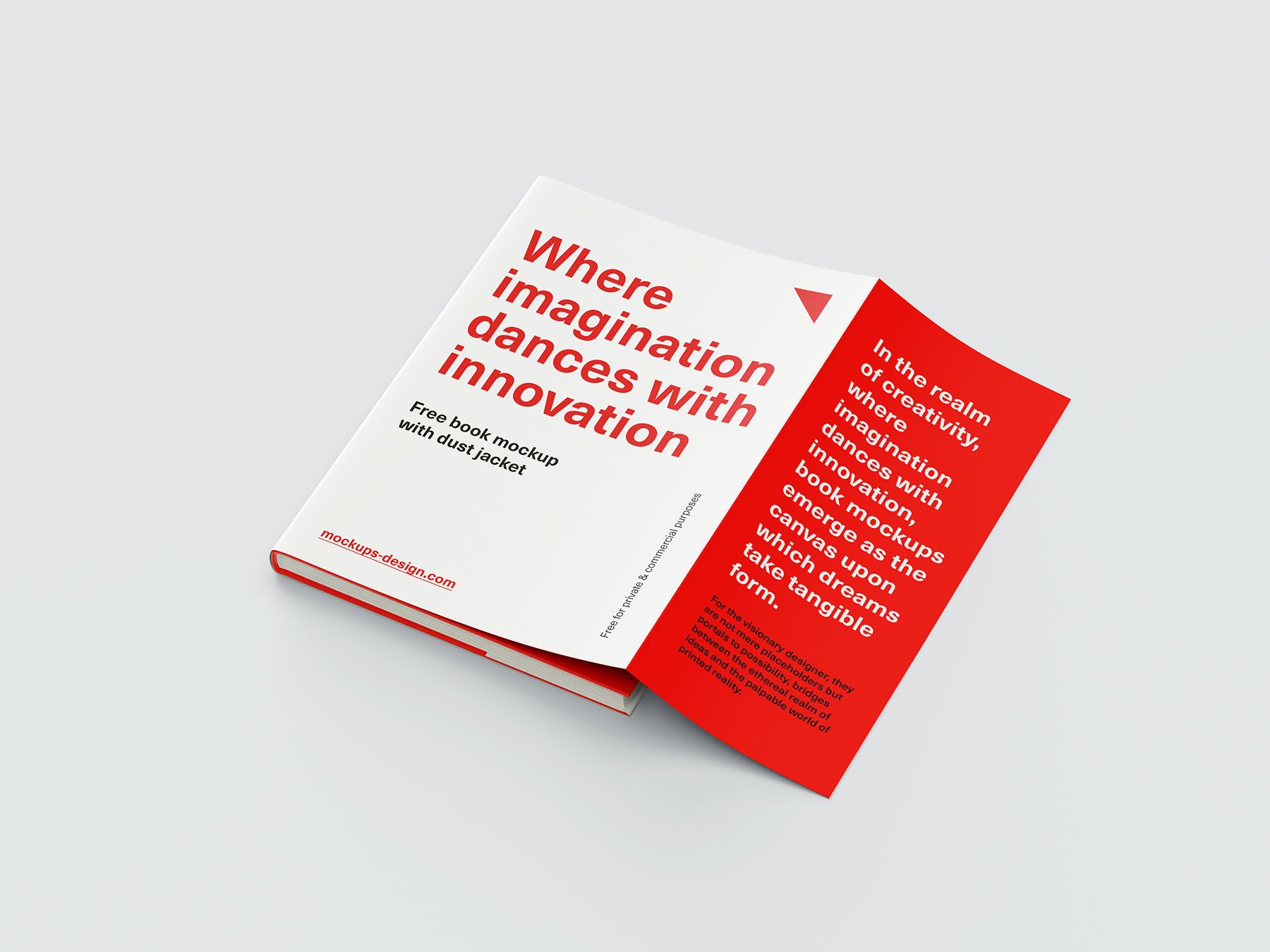 Book with Dust Jacket Free Mockups