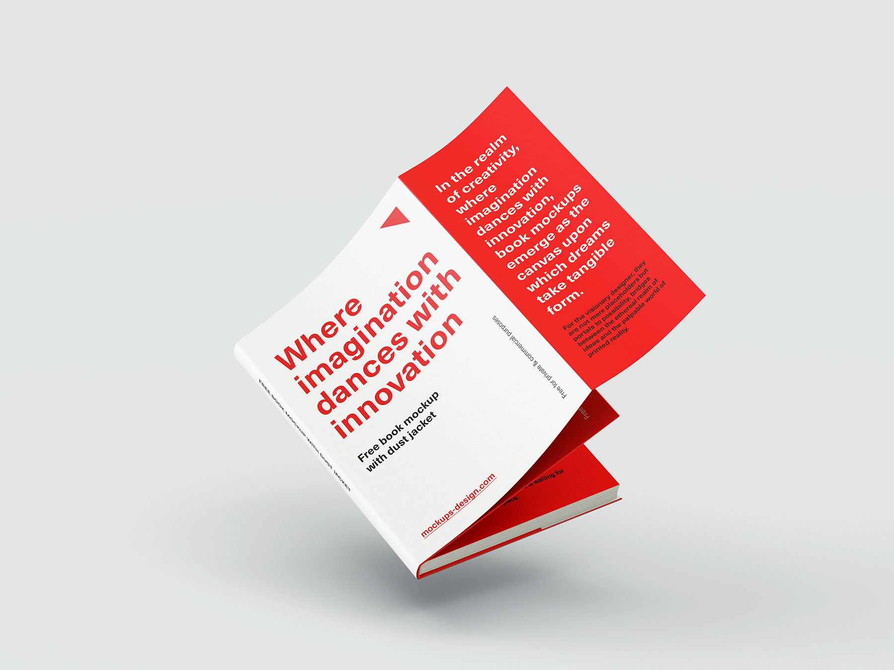 Book with Dust Jacket Free Mockups