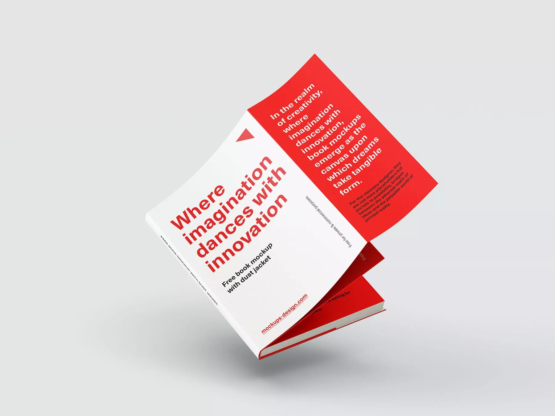 Book with Dust Jacket Free Mockups