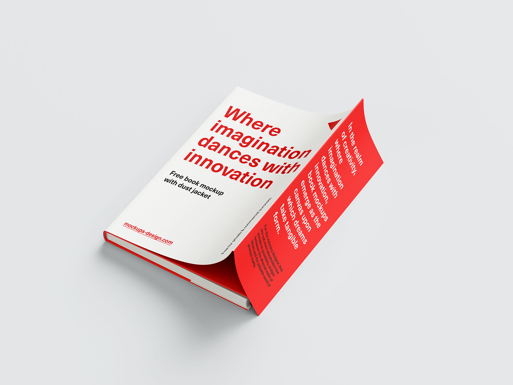 Book with Dust Jacket Free Mockups