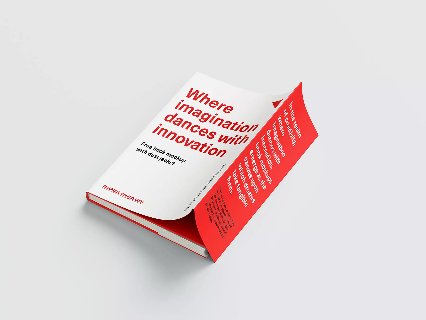 Book with Dust Jacket Free Mockups
