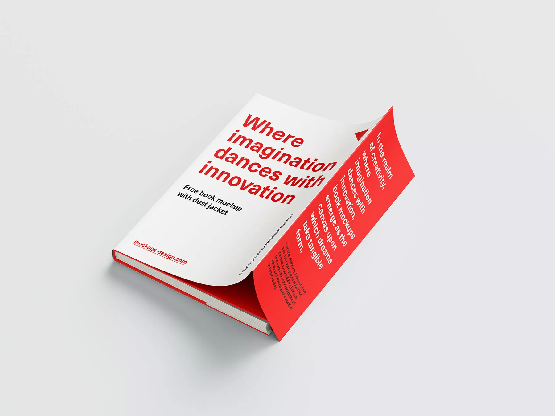 Book with Dust Jacket Free Mockups