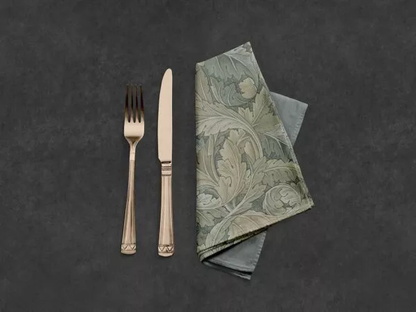 Cloth Napkin Mockup on a Table