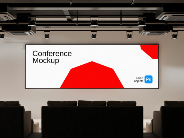 Conference Screen Mockup Free