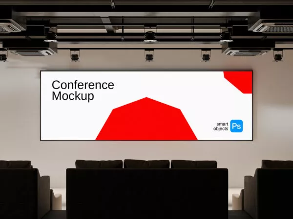 Conference Screen Mockup Free