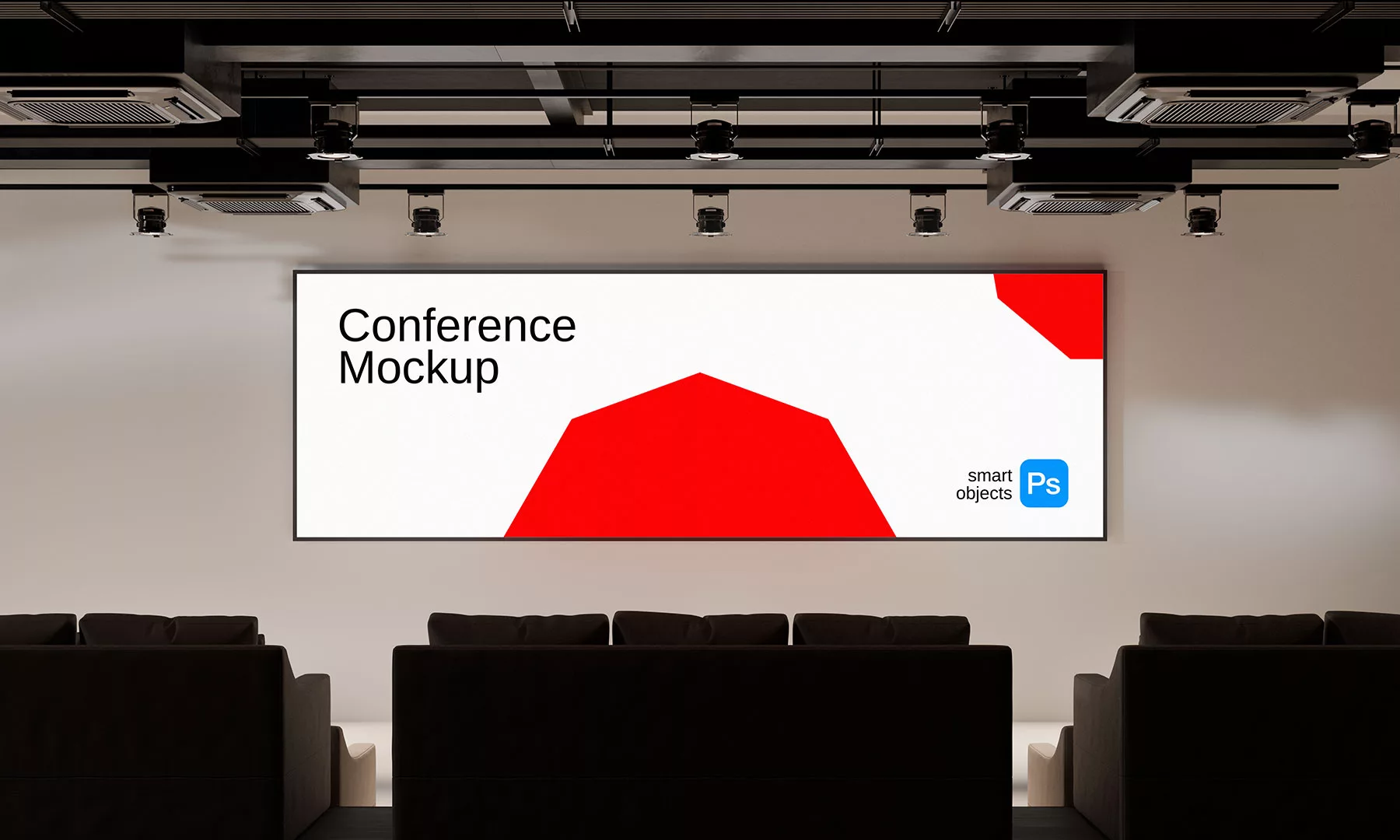 Conference Screen Mockup Free