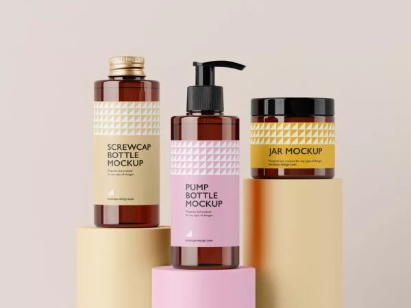 Cosmetic Packaging Mockup Set