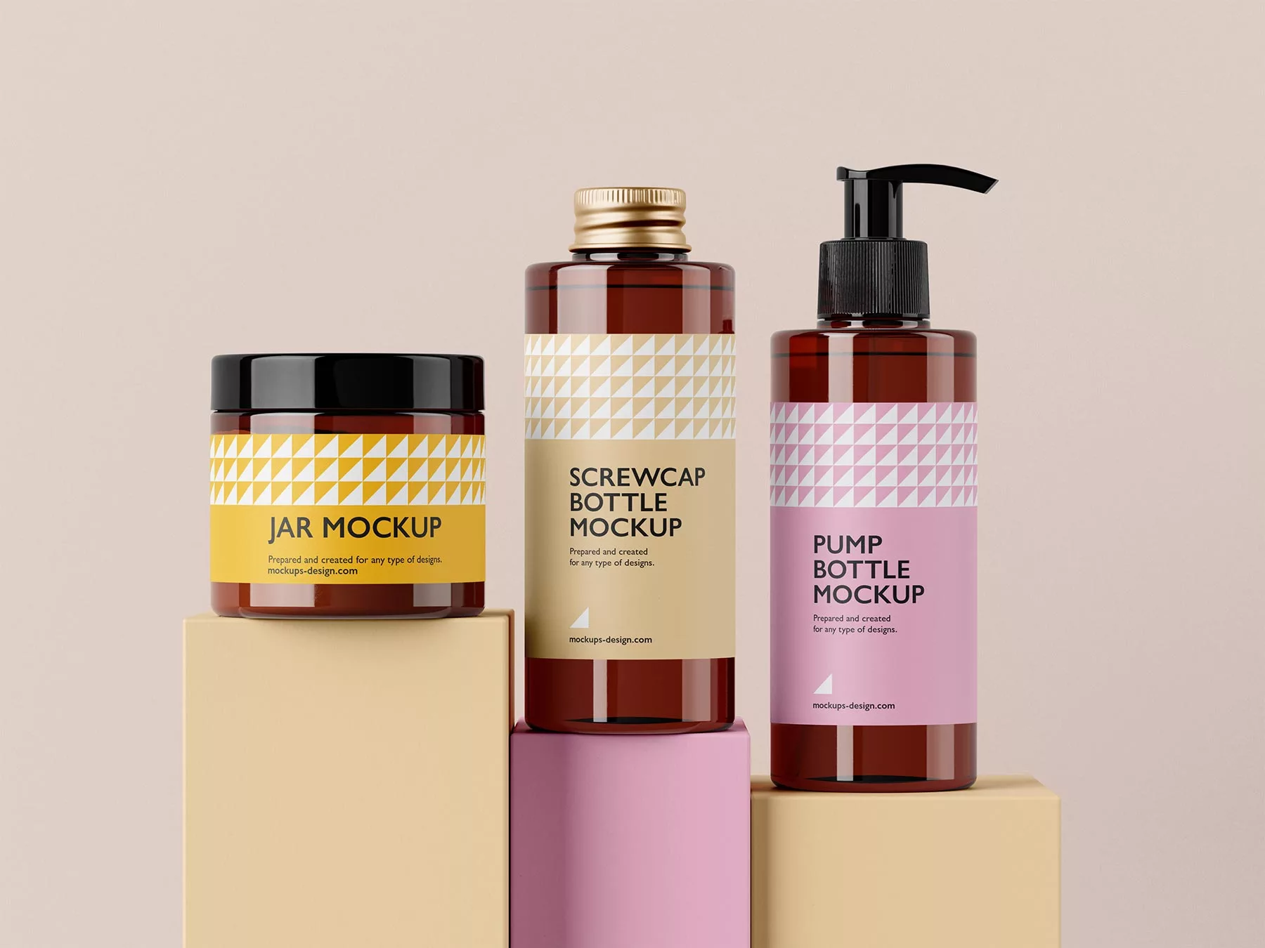 Cosmetic Packaging Mockup Set