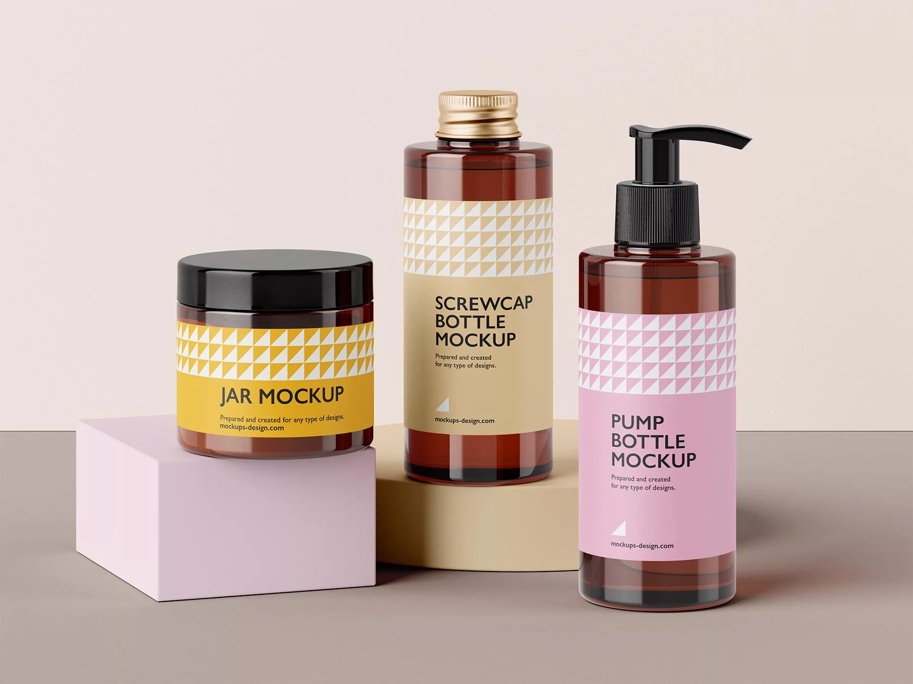 Cosmetic Packaging Mockup Set