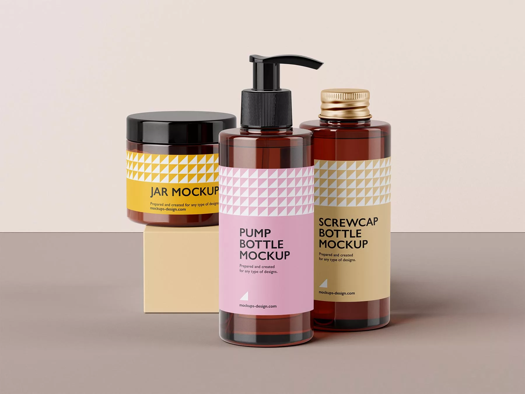 Cosmetic Packaging Mockup Set