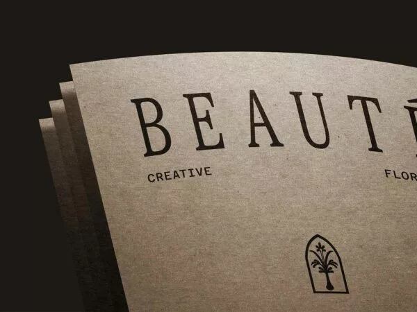 Logo Design Mockup on Paper