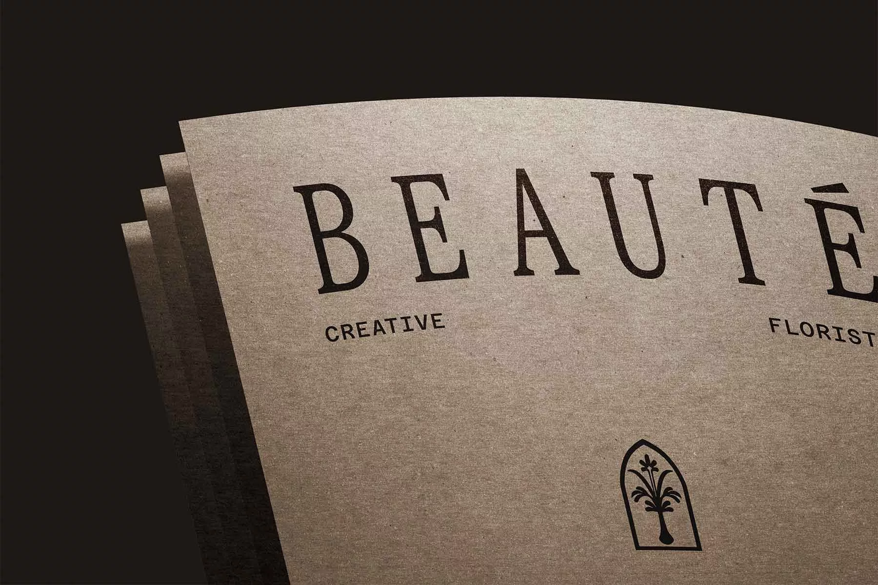 Logo Design Mockup on Paper