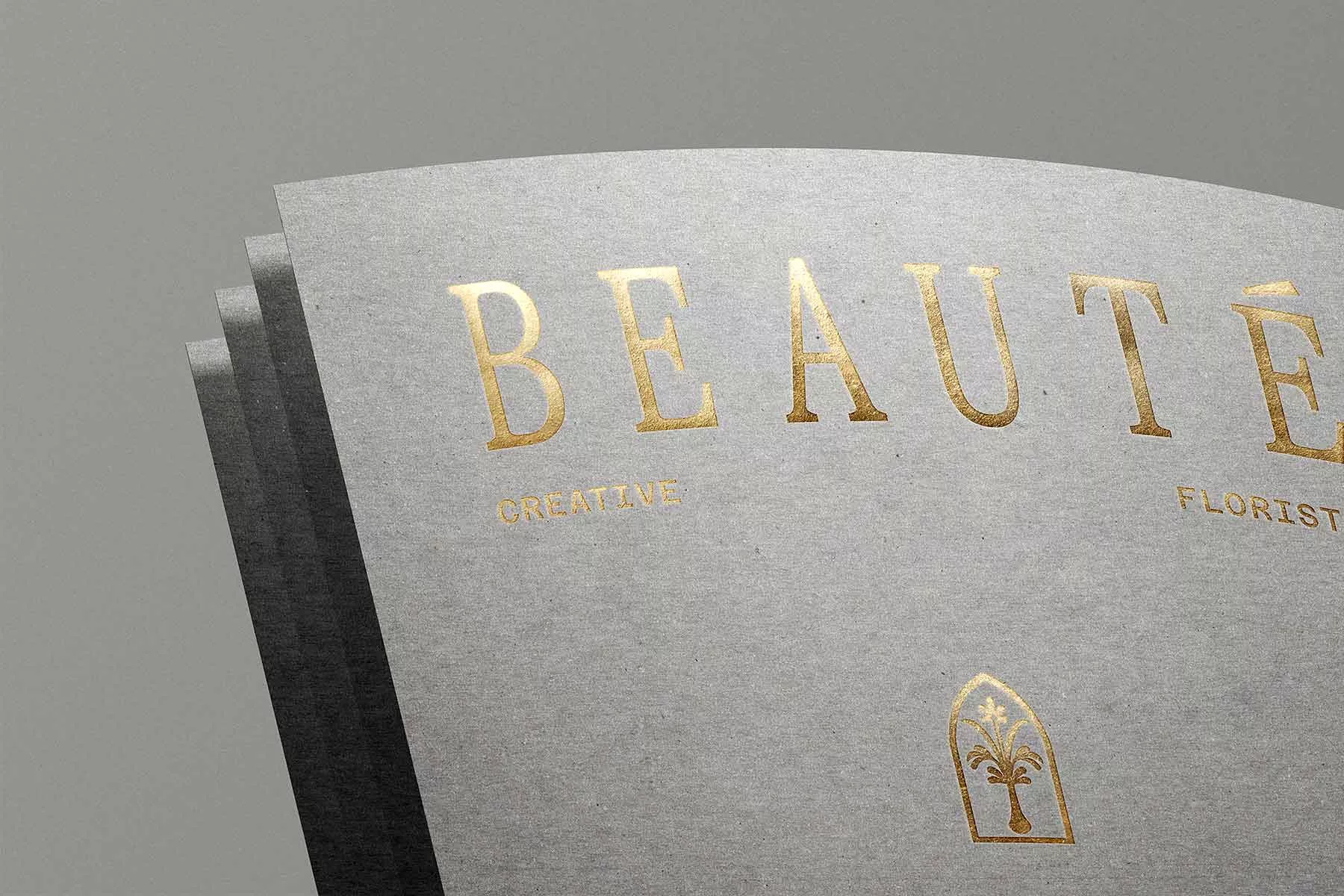 Logo Design Mockup on Paper