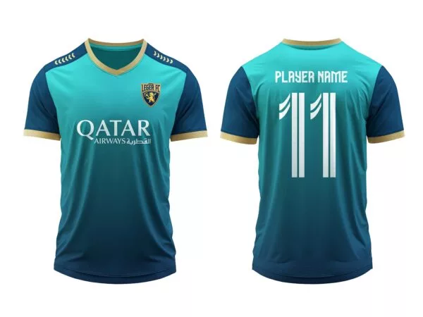 Free Soccer Jersey Mockup – Front & Back Views