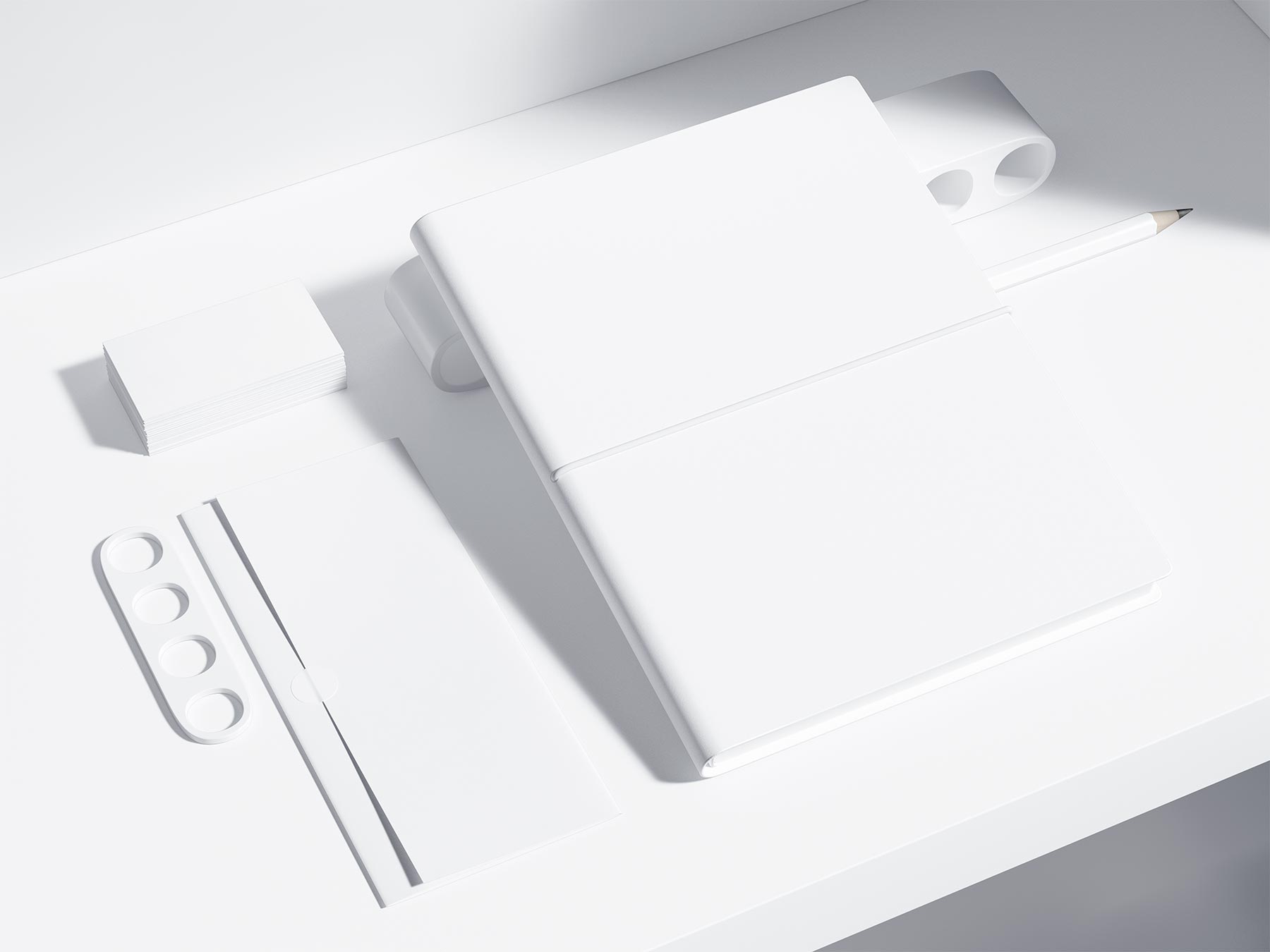 Free Stationery Set Mockup