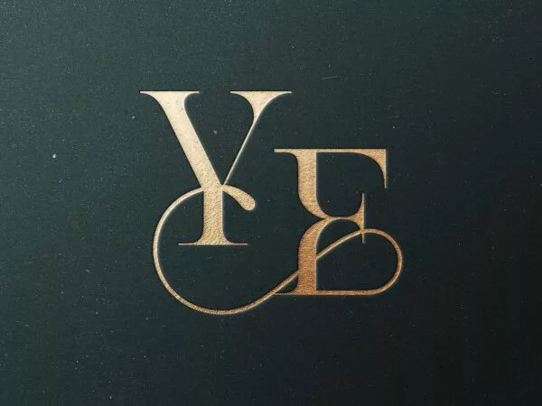 Gold Debossed Logo Mockup