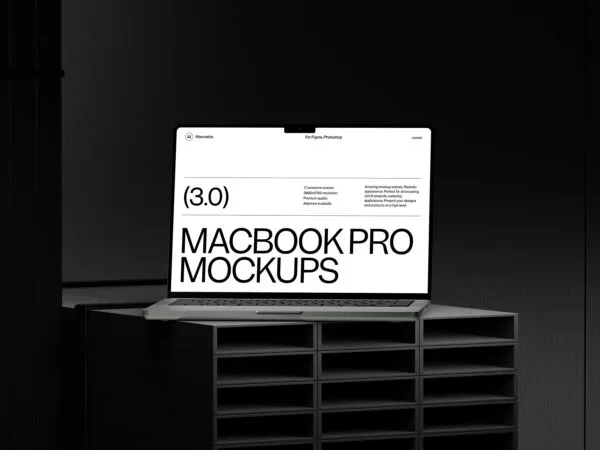 MacBook Laptop PSD Mockup