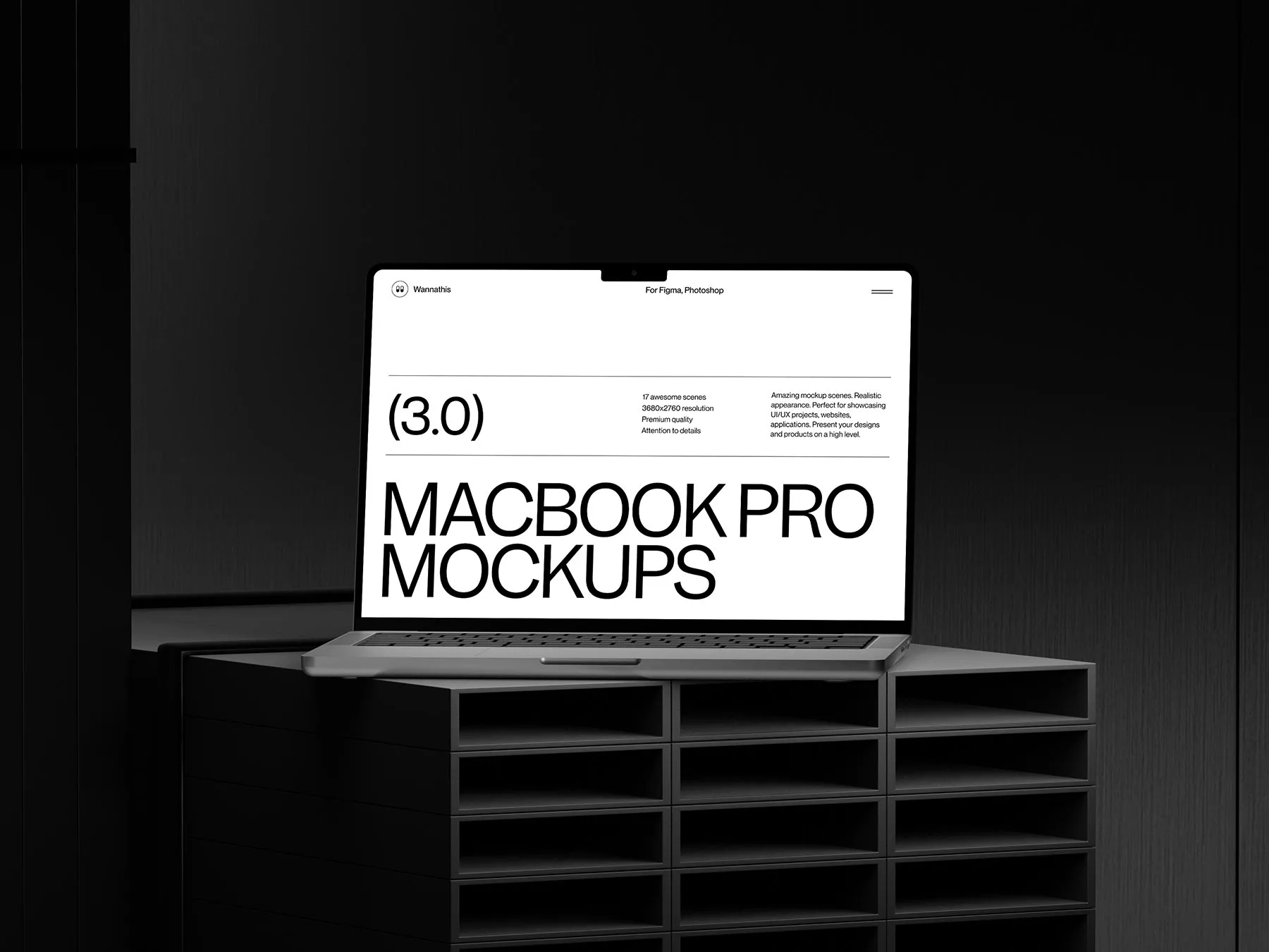 MacBook Laptop PSD Mockup