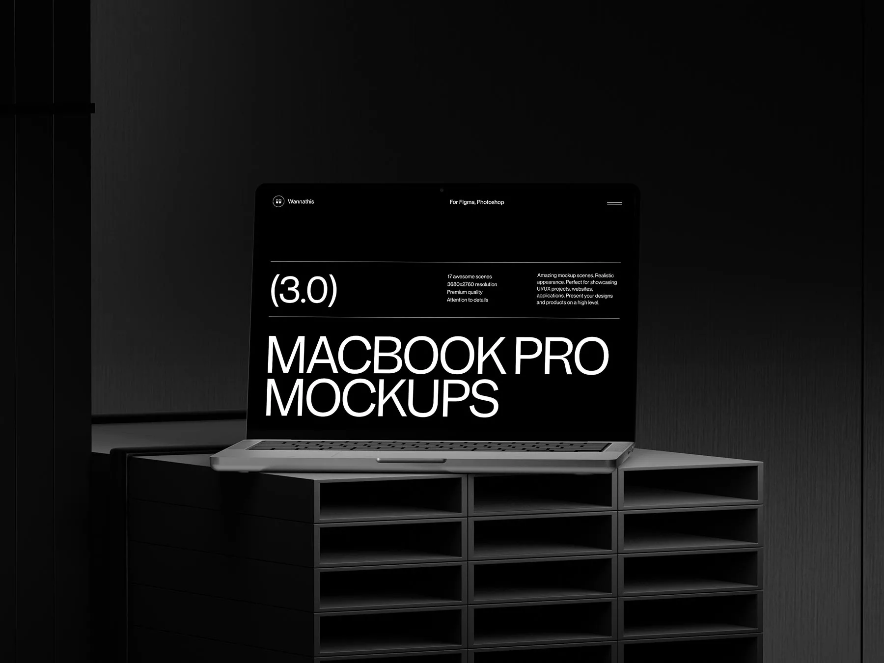 MacBook Laptop PSD Mockup
