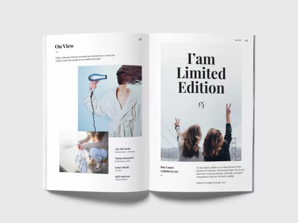 Magazine Mockup Set β Cover, Spread & Back Views