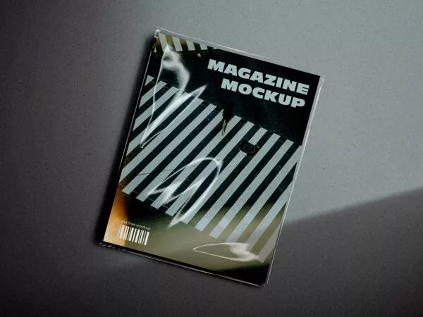 Magazine Sleeve Cover Mockup