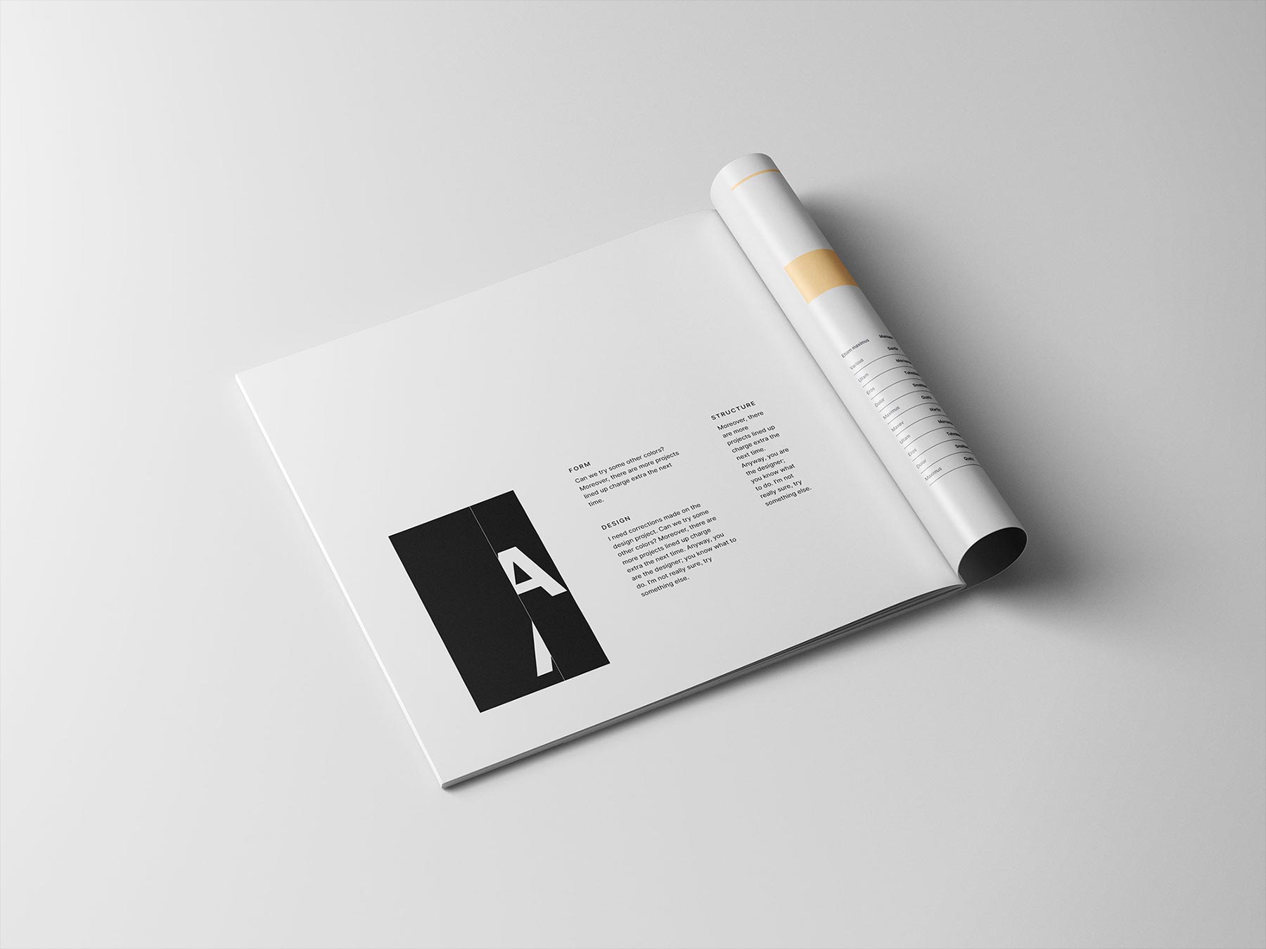 Open Square Magazine Mockup