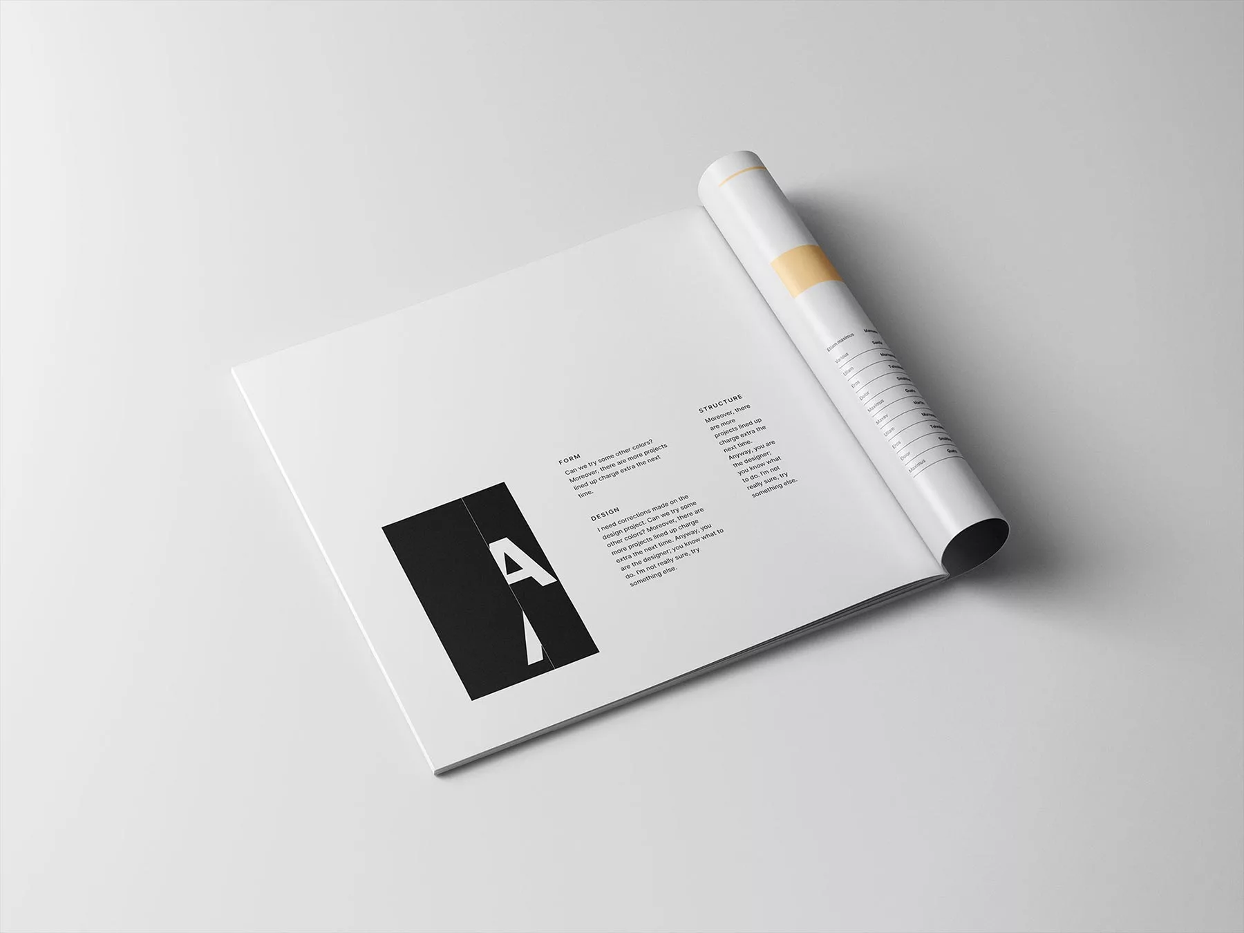 Open Square Magazine Mockup