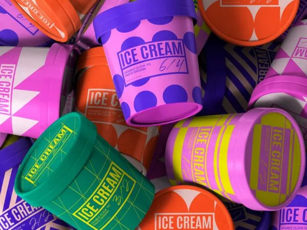Packaging Ice Cream Cup Mockups