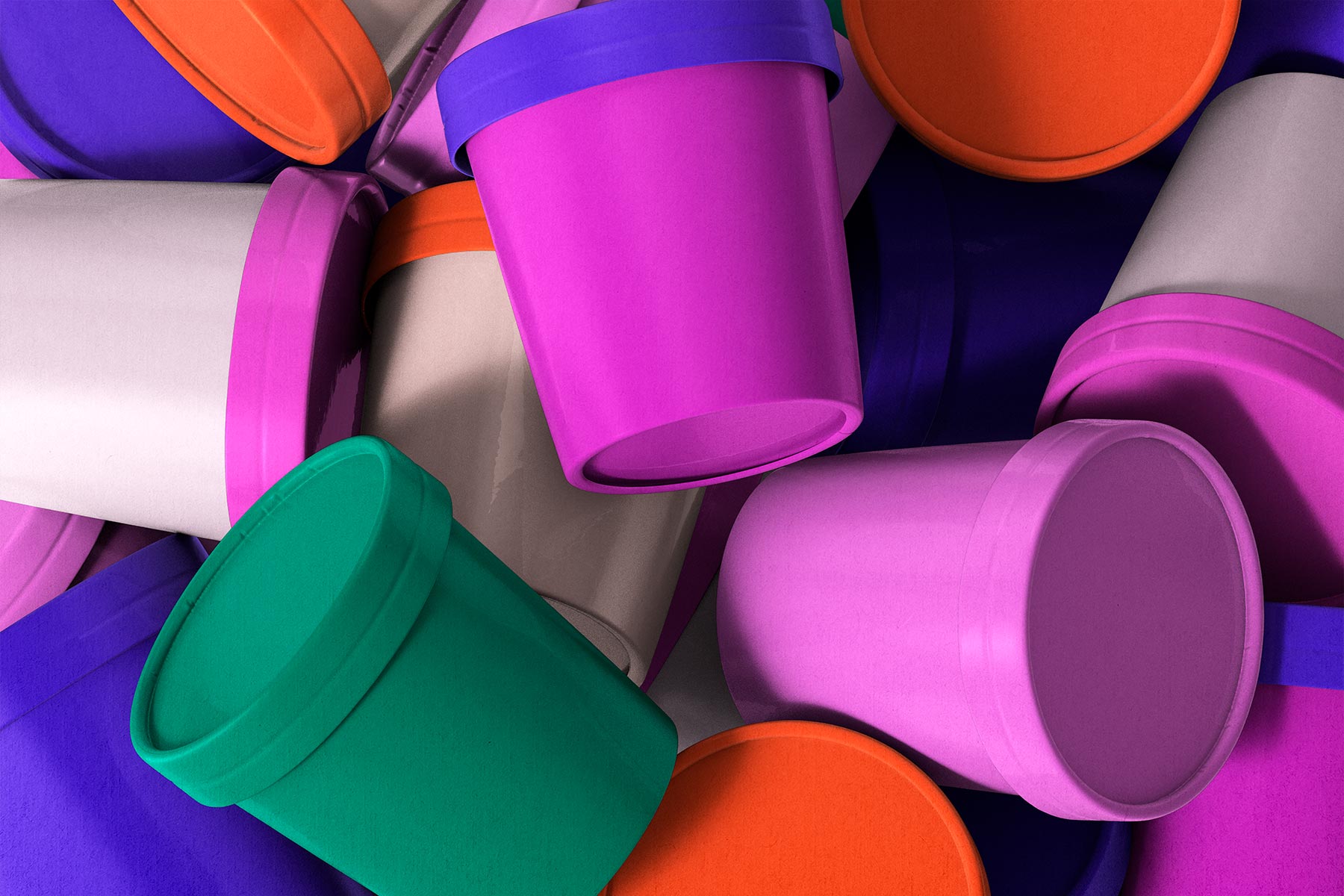 Packaging Ice Cream Cup Mockups